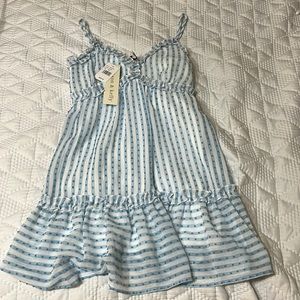 Allison & Kelly Striper Blue Sun Dress